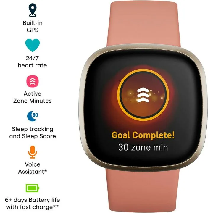 Fitbit Versa 3: Health & Fitness Smartwatch with GPS