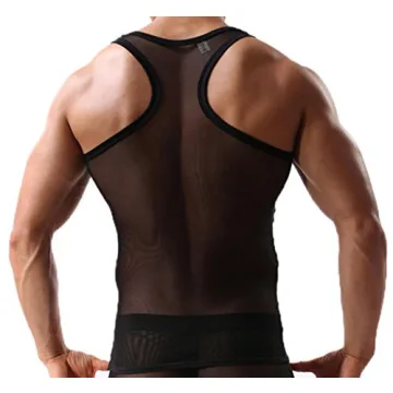 OUYE Men's Stylish Mesh Tank Top for Comfort and Style