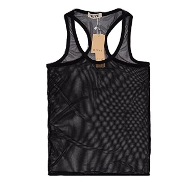 OUYE Men's Stylish Mesh Tank Top for Comfort and Style