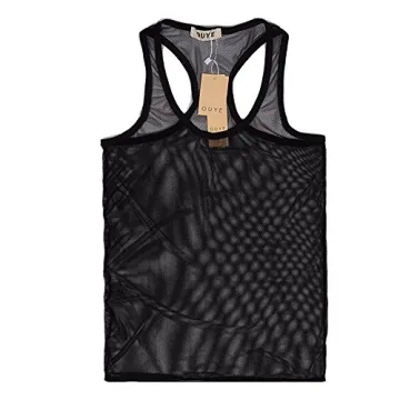 OUYE Men's Stylish Mesh Tank Top for Comfort and Style