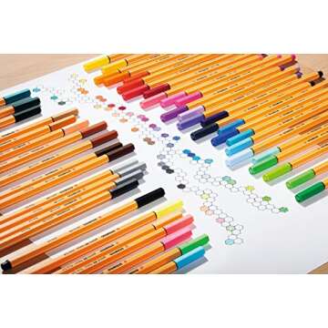 STABILO Fineliner point 88 - Pack of 10 - Sienna