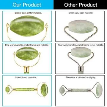 Jade Roller & Gua Sha Set - Natural Skincare Essential