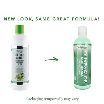 Originals by Africa's Best Olive & Aloe Moisturizing Growth Lotion, Ultimate Hydration Finishing Ste...