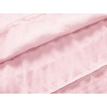 NASHALYLY Women's Chiffon Elastic High Waist Pleated A-Line Flared Maxi Skirts(Baby Pink-146,S)