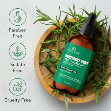 Botanic Hearth Rosemary Mint Hair Oil for Growth & Nourishment