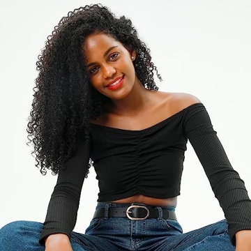 Earnda Women's Faux Leather Jeans Belt Stylish Accessory