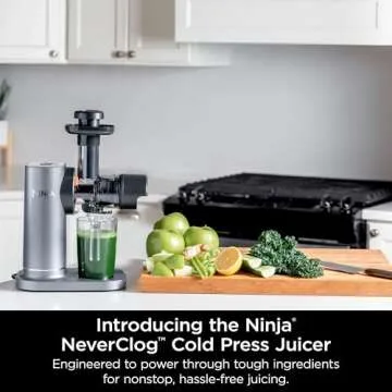 Ninja NeverClog 150 W Cold Press Juicer - Efficient & Compact Design