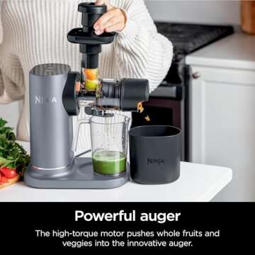 Ninja NeverClog 150W Cold Press Juicer - Healthy & Compact
