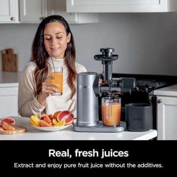 Ninja NeverClog 150W Cold Press Juicer - Healthy & Compact