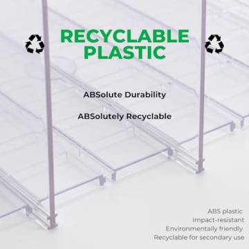 Adjustable Clear Handbag Storage Shelf Organizer 4-Pack