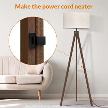 LEPOWER Wood Tripod Floor Lamp - Modern Design for Every Room