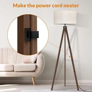 LEPOWER Wood Tripod Floor Lamp - Modern Design for Every Room