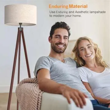 LEPOWER Wood Tripod Floor Lamp - Modern Design for Every Room