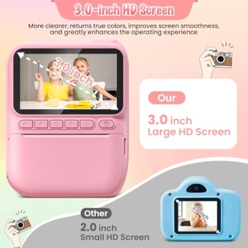 Kids Instant Print Camera - 32MP & 1080P Fun