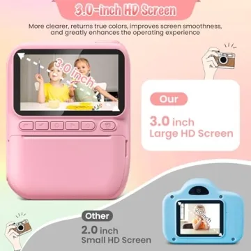 Kids Instant Print Camera - 32MP & 1080P Fun