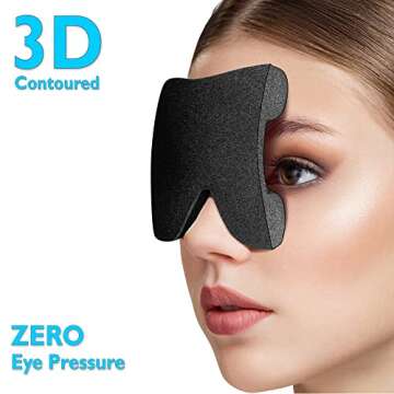 3D Light Blocking Sleep Mask for Comfort & Travel