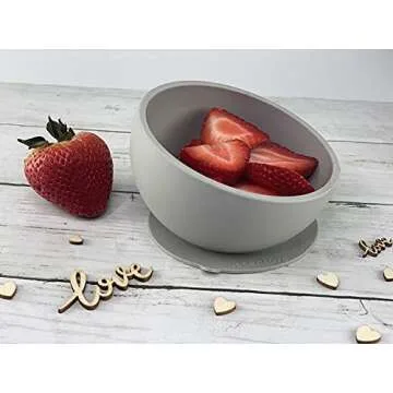 Otterlove Silicone Baby Bowl & Spoon Set for Weaning