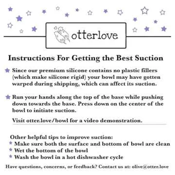 Otterlove Silicone Baby Bowl & Spoon Set for Weaning