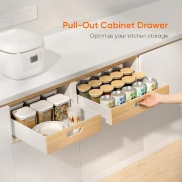 POKIPO Pull Out Drawer - Easy to Install Cabinet Organizer