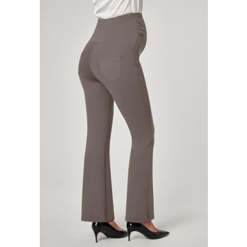 Ewedoos Stretchy Maternity Work Pants with Pockets