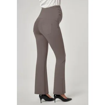 Ewedoos Stretchy Maternity Work Pants with Pockets
