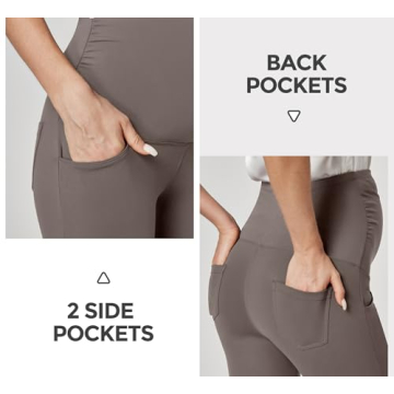 Ewedoos Stretchy Maternity Work Pants with Pockets