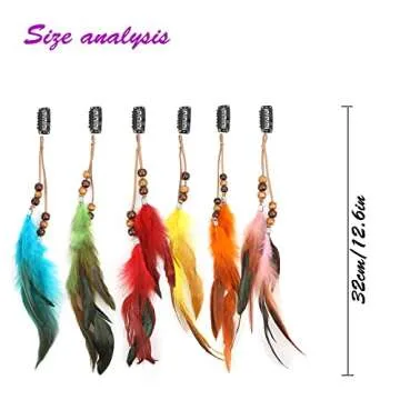 Boho Feather Hair Clips for Festivals and Everyday Style