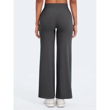 YEOREO Women's High Waist No Front Seam Workout Leggings