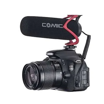 COMICA CVM-V30 LITE Super-Cardioid Condenser Lite Microphone for Canon EOS Cameras Including 60D, 60Da, 70D, 77D, 7D Mark II, 80D & More.
