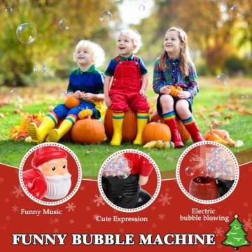 Bubble Blowing Santa for Festive Fun and Laughter