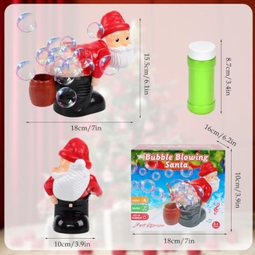 Bubble Blowing Santa for Festive Fun and Laughter