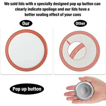 (72-Count) Regular Mouth Mason Jar Lids for Ball, Kerr, Completely Sealed, No Bending or Deformation, Canning Lids BPA-Free