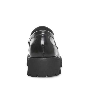 Steve Madden Women's Lando Loafer, Black, 7