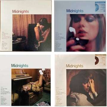 Taylor Swift Midnights SET OF ALL 4 Limited Edition COLORED VINYL