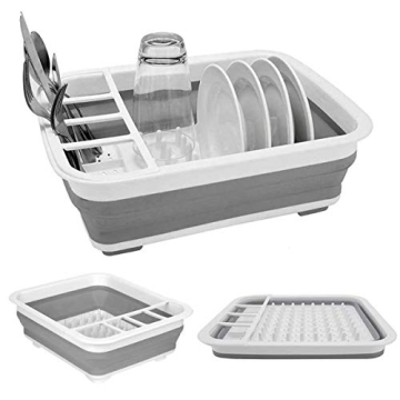 Collapsible Dish Rack for RV & Camping - Space-Saving