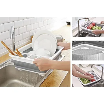 Collapsible Dish Rack for RV & Camping - Space-Saving