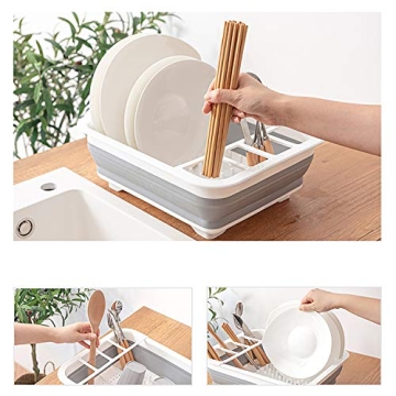 Collapsible Dish Rack for RV & Camping - Space-Saving