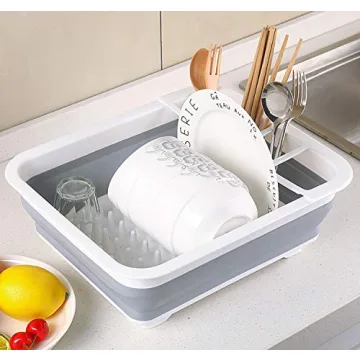 Collapsible Dish Rack for RV & Camping - Space-Saving