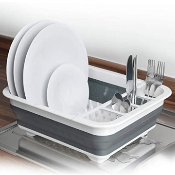 Collapsible Dish Rack for RV & Camping - Space-Saving