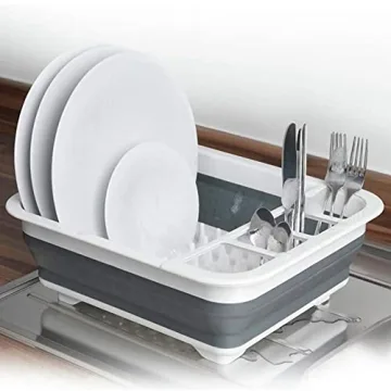 Collapsible Dish Rack for RV & Camping - Space-Saving
