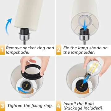 Stylish JICAI Cordless LED Table Lamp - 5000mAh Battery Powered