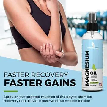 Pure Magnesium Oil Spray 12oz - Topical Magnesium Spray for Sleep Extra Strength - Less Sting - Less Itch - 100% Natural and Organic Oil - Made in USA