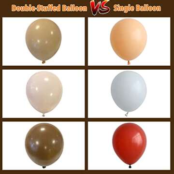 Brown Balloons Garland Arch Kit for Events
