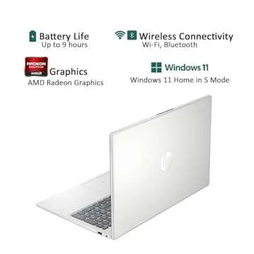 HP 17.3" Laptop, Full HD (1920 * 1080) Display, AMD Ryzen 5 Processor (Beats i7-11370H), 32GB RAM, 1TB SSD, Windows 11 Home, Webcam, Wi-Fi, Bluetooth, Natural Silver, Alpacatec Accessory (Renewed)