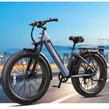 Electric Bike for Adults 1000W Peak - 28MPH, 60 Miles, UL Certified