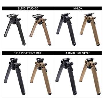 Magpul Rifle Bipod Gun Rest for Hunting and Shooting, M-LOK, Flat Dark Earth