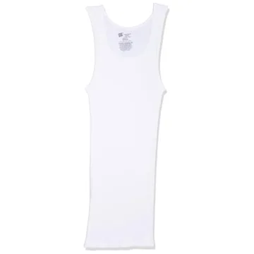 Hanes Men's Cotton Tank Undershirt Pack for All-Day Comfort