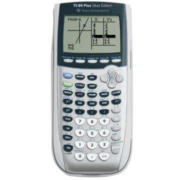 Texas Instruments TI-84 Plus Silver Edition Graphing Calculator - Renewed