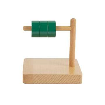 Adena Montessori Discs on Horizontal Dowel Montessori Toys for 12-18 Months Baby