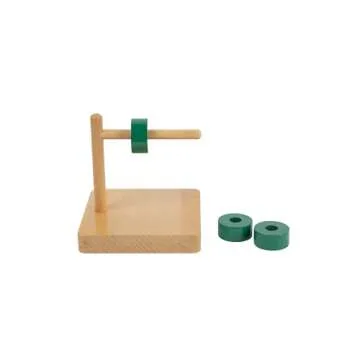 Adena Montessori Discs on Horizontal Dowel Montessori Toys for 12-18 Months Baby